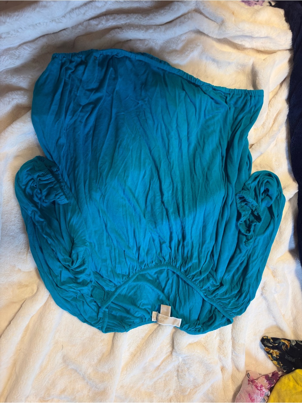 Michael Kors Teal Off-Shoulder Tunic Top